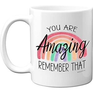 Stuff4 You are Amazing Remember That Mug Thank You Mug, Amazing Gifts, Mum from Son Daughter, Thank Gifts for Women and Men, Thinking of Gift, Rainbow 11oz Ceramic Stuff4 You are Amazing Remember That Mug Thank You Mug, Amazing Gifts, Mum from Son Daughter, Thank Gifts for Women and Men, Thinking of Gift, Rainbow 11oz Ceramic