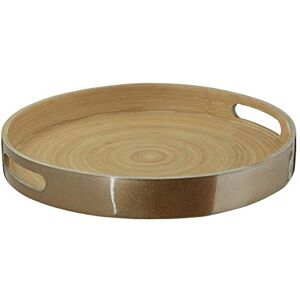 Premier Kyoto Serving Tray, Spun Bamboo, Metallic Gold, Small Premier Kyoto Serving Tray, Spun Bamboo, Metallic Gold, Small