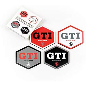 BRISA VW Collection Volkswagen Drink Glass Cork Coasters with MDF Coating and GTI Design (Set of 4/GTI) BRISA VW Collection Volkswagen Drink Glass Cork Coasters with MDF Coating and GTI Design (Set of 4/GTI)