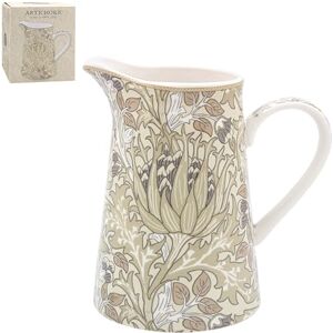 The Leonardo Collection William Morris Christmas Artichoke Jug for Home & Kitchen Stylish Cream & Milk Jug for Gravy, Water, Juice Or Events Decorative Printed Vase Alternative for Daily Use The Leonardo Collection William Morris Christmas Artichoke Jug for Home & Kitchen Stylish Cream & Milk Jug for Gravy, Water, Juice Or Events Decorative Printed Vase Alternative for Daily Use