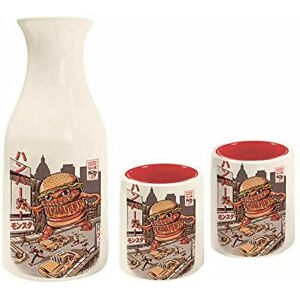 Pyramid Ilustrata Sake Drinking Set Burgerzilla Design, Includes Presentation Gift Box Unique & Functional, Ideal for Collectors Officially Licensed Merchandise Pyramid Ilustrata Sake Drinking Set Burgerzilla Design, Includes Presentation Gift Box Unique & Functional, Ideal for Collectors Officially Licensed Merchandise
