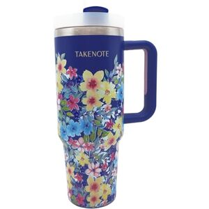 Takenote Thermal Stainless Steel Water Bottle 1.2 litres, Dimensions 9.5x27.5 cm, Hot/Cold Thermos 12 Hours, with Large Reusable Straw and Handle, Fits Car Cup Holders, BPA-Free Olivia Takenote Thermal Stainless Steel Water Bottle 1.2 litres, Dimensions 9.5x27.5 cm, Hot/Cold Thermos 12 Hours, with Large Reusable Straw and Handle, Fits Car Cup Holders, BPA-Free Olivia