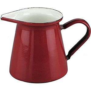 IBILI "Roja Enamelled Steel Milk Pitcher, Red, 0.5 Litre IBILI "Roja Enamelled Steel Milk Pitcher, Red, 0.5 Litre
