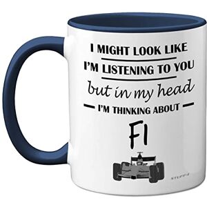 Stuff4 Formula 1 Gifts in My Head I'm Thinking About F1 Funny F1 Gifts for Men, Car Lover for Him, Mug, Formula One 11oz Ceramic Dishwasher Safe Navy Handle Mugs Novelty Cup Stuff4 Formula 1 Gifts in My Head I'm Thinking About F1 Funny F1 Gifts for Men, Car Lover for Him, Mug, Formula One 11oz Ceramic Dishwasher Safe Navy Handle Mugs Novelty Cup