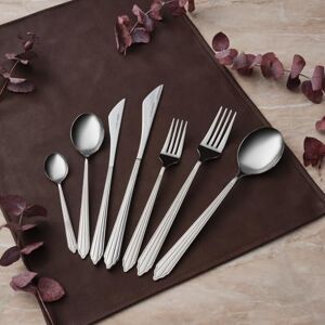 KARACA Rebellion 84-Piece Dinnerware Set, Checkout Box, Silver – Modern Elegant Tableware for Entertaining & Special Occasions KARACA Rebellion 84-Piece Dinnerware Set, Checkout Box, Silver – Modern Elegant Tableware for Entertaining & Special Occasions