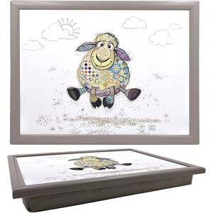 L & P Home & Gifts Lesser & Pavey Bug Art Sasha Sheep Laptray For Food Serving & Breakfast Comfortable Lap Trays With Bean Bag Cushion For Snacks & Dinner Durable Serving Tray For Eating On Lap For Adults L & P Home & Gifts Lesser & Pavey Bug Art Sasha Sheep Laptray For Food Serving & Breakfast Comfortable Lap Trays With Bean Bag Cushion For Snacks & Dinner Durable Serving Tray For Eating On Lap For Adults