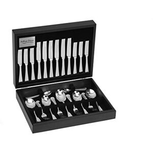 Arthur Price Classic Rattail 44 Piece Canteen for 6 with Solid Handled Knives and Cabinet Arthur Price Classic Rattail 44 Piece Canteen for 6 with Solid Handled Knives and Cabinet
