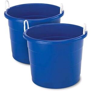 Homz Rope Handle Tub, Blue, 17 Gallon (Standard) Homz Rope Handle Tub, Blue, 17 Gallon (Standard)