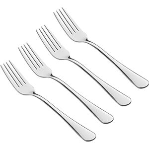 Tala Performance Stainless Steel Forks, Premium 4 Piece Cutlery Set with Mirror Polish Finish, Durable, Dishwasher Safe, Ideal for Everyday Dining & Special Occasions, Metallic Silver Tala Performance Stainless Steel Forks, Premium 4 Piece Cutlery Set with Mirror Polish Finish, Durable, Dishwasher Safe, Ideal for Everyday Dining & Special Occasions, Metallic Silver