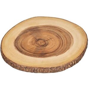 Tala Large Round Board with Bark Edges, Natural Acacia Wood Thats Ideal for Serving, Displaying and Food Preparation, Perfect as a Sharing Board, Measures 31x2.5cm Tala Large Round Board with Bark Edges, Natural Acacia Wood Thats Ideal for Serving, Displaying and Food Preparation, Perfect as a Sharing Board, Measures 31x2.5cm