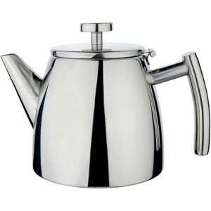 Café Stal Belmont Double Wall Tea Pot 6 Cups / 600ml / 21oz Insulated 18/10 Stainless Steel Mirror Finish Tea Pot with Cool Touch Handles & Hinged Lid Café Stal Belmont Double Wall Tea Pot 6 Cups / 600ml / 21oz Insulated 18/10 Stainless Steel Mirror Finish Tea Pot with Cool Touch Handles & Hinged Lid
