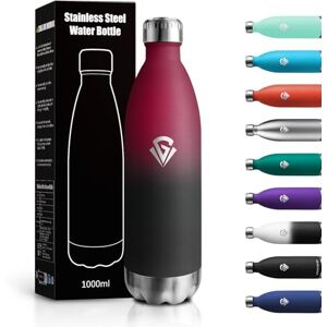 JAPORIA 1L Insulated Water Bottle, Double Walled Leak Proof, Stainless Steel, BPA Free, Reusable Ideal for Adults, School, Office, Sports, Hiking, Yoga JAPORIA 1L Insulated Water Bottle, Double Walled Leak Proof, Stainless Steel, BPA Free, Reusable Ideal for Adults, School, Office, Sports, Hiking, Yoga