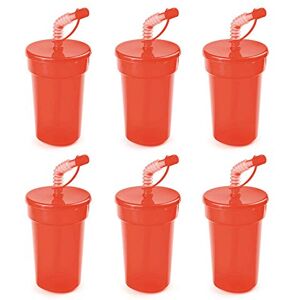 eBuyGB 14oz Tumbler Smoothie Lid & Straw Milkshake Slushie Beaker Water Bottle Travel Cup, Polypropylene, Red eBuyGB 14oz Tumbler Smoothie Lid & Straw Milkshake Slushie Beaker Water Bottle Travel Cup, Polypropylene, Red