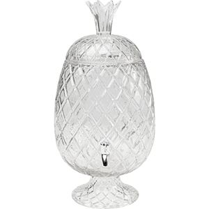 Kare Design Pineapple Drinks Dispenser, Transparent, with Tap, Juice Dispenser, Water Dispenser, Glass, 11 L Capacity, Pineapple Shape, Dishwasher Safe, 50 x 26 x 26 cm (H x W x D) Kare Design Pineapple Drinks Dispenser, Transparent, with Tap, Juice Dispenser, Water Dispenser, Glass, 11 L Capacity, Pineapple Shape, Dishwasher Safe, 50 x 26 x 26 cm (H x W x D)