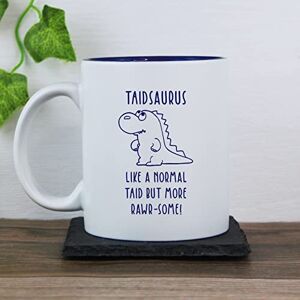 eBuyGB Taidsaurus Mug, Taid Mug, Dinosaur Mug, Engraved White Blue Reveal Coffee Mug, Father's Day Gift for Welsh Grandad, Grandpa, Birthday Gift, Funny Present eBuyGB Taidsaurus Mug, Taid Mug, Dinosaur Mug, Engraved White Blue Reveal Coffee Mug, Father's Day Gift for Welsh Grandad, Grandpa, Birthday Gift, Funny Present
