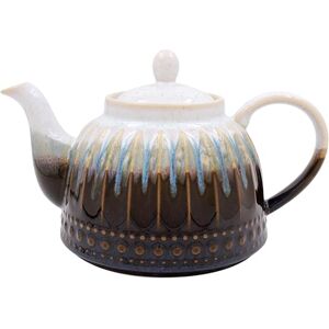 L & P Home & Gifts Lesser & Pavey Elements Reactive Glaze Teapot Ceramic Stoneware Tea Pot with Modern Finish Stylish Kitchen Tableware Contemporary Home Accessory for Serving Tea L & P Home & Gifts Lesser & Pavey Elements Reactive Glaze Teapot Ceramic Stoneware Tea Pot with Modern Finish Stylish Kitchen Tableware Contemporary Home Accessory for Serving Tea