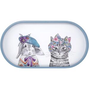 MIKASA x Tipperleyhill Oval Serving Tray, Presentation Tray for Food and Drinks, Stylish Serveware with Animal Print, 38cm Unique Gifting MIKASA x Tipperleyhill Oval Serving Tray, Presentation Tray for Food and Drinks, Stylish Serveware with Animal Print, 38cm Unique Gifting