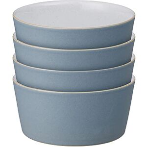 Denby Impression Blue Straight Rice Bowls Set of 4 Dishwasher Microwave Safe Modern Crockery Ceramic Stoneware Tableware Denby Impression Blue Straight Rice Bowls Set of 4 Dishwasher Microwave Safe Modern Crockery Ceramic Stoneware Tableware