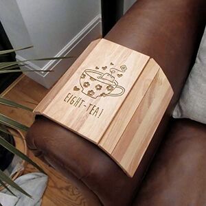 eBuyGB Engraved Sofa Tray -Eight-Tea Design Flexible Sofa Arm Tray, 80th Birthday Gifts for Women, Her Eightieth Birthday Gift for Mum, Grandma eBuyGB Engraved Sofa Tray -Eight-Tea Design Flexible Sofa Arm Tray, 80th Birthday Gifts for Women, Her Eightieth Birthday Gift for Mum, Grandma