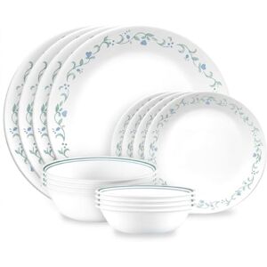 Corelle Country Cottage 16-Piece Mugless Dinnerware Set, Service for 4 Corelle Country Cottage 16-Piece Mugless Dinnerware Set, Service for 4