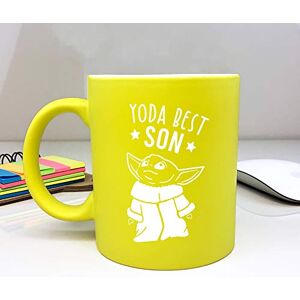 eBuyGB Personalised Coffee Mug, Neon Yellow Baby Yoda Mug, 310ml Star Wars Themed Tea Cup, Funny Gifts for Son from Mum & Dad (Yoda Best Son) eBuyGB Personalised Coffee Mug, Neon Yellow Baby Yoda Mug, 310ml Star Wars Themed Tea Cup, Funny Gifts for Son from Mum & Dad (Yoda Best Son)