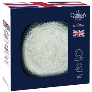 Queens By Churchill Apollo Ash 12 Piece Dinner Set Queens By Churchill Apollo Ash 12 Piece Dinner Set