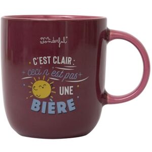 Mr. Wonderful Mug It's Clear: This is not a Beer Ceramic Mug with Funny Message Mr. Wonderful Mug It's Clear: This is not a Beer Ceramic Mug with Funny Message
