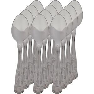 Genware Kings Cutlery Tea Spoons Pack of 12 Stainless Steel Tea Spoons, Kings Cutlery, Teaspoons Genware Kings Cutlery Tea Spoons Pack of 12 Stainless Steel Tea Spoons, Kings Cutlery, Teaspoons