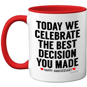 Stuff4 Anniversary Mug for Him Her, Funny Coffee Mug for Men Women, Gifts Girlfriend, Presents Boyfriend, Perfect Anniversary Christmas Valentines Birthday, 11oz Ceramic Red Stuff4 Anniversary Mug for Him Her, Funny Coffee Mug for Men Women, Gifts Girlfriend, Presents Boyfriend, Perfect Anniversary Christmas Valentines Birthday, 11oz Ceramic Red
