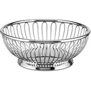 Alessi 826/15 Round Wire Design Basket Stainless Steel 18/10, Mirror Polished, Silver Alessi 826/15 Round Wire Design Basket Stainless Steel 18/10, Mirror Polished, Silver