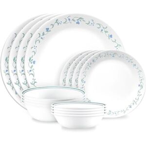 Corelle Country Cottage 16-Piece Mugless Dinnerware Set, Service for 4 Corelle Country Cottage 16-Piece Mugless Dinnerware Set, Service for 4