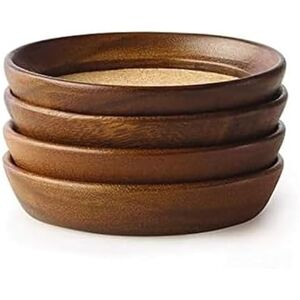Kamenstein 4 Piece Set, Natural Acacia Wood and Cork Stackable Coasters, Set of 4 Kamenstein 4 Piece Set, Natural Acacia Wood and Cork Stackable Coasters, Set of 4