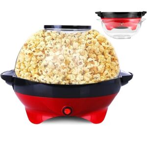 Yabano Popcorn Maker 5L Popcorn Maker for Home 800W with Sugar and Oil, Removable Non-Stick Hot Plate, Automatic Mixer, Transparent Lid as Serving Bowl, Easy to Clean Yabano Popcorn Maker 5L Popcorn Maker for Home 800W with Sugar and Oil, Removable Non-Stick Hot Plate, Automatic Mixer, Transparent Lid as Serving Bowl, Easy to Clean