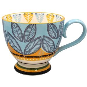 Lesser & Pavey Hand Painted Footed Mug for Home & Kitchen Newly Designed Mugs for Tea & Coffee Lovely Cup for Mens Gifts & Birthday Gifts for Women, Blue Lesser & Pavey Hand Painted Footed Mug for Home & Kitchen Newly Designed Mugs for Tea & Coffee Lovely Cup for Mens Gifts & Birthday Gifts for Women, Blue
