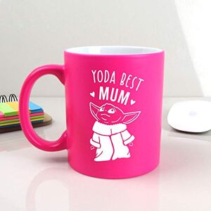 eBuyGB Personalised Coffee Mug, Neon Pink Baby Yoda Mug, 350ml Star Wars Themed Tea Cup, Gifts for Mum from Daughter, Son (Yoda Best Mum) eBuyGB Personalised Coffee Mug, Neon Pink Baby Yoda Mug, 350ml Star Wars Themed Tea Cup, Gifts for Mum from Daughter, Son (Yoda Best Mum)