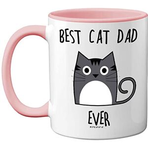 Stuff4 Best Cat Dad Ever Mug, Gifts for Cat Lovers, Dad Gifts, Cute Mugs for Men, Funny Coffee 11oz Ceramic Dishwasher Safe Premium Pink Handle Stuff4 Best Cat Dad Ever Mug, Gifts for Cat Lovers, Dad Gifts, Cute Mugs for Men, Funny Coffee 11oz Ceramic Dishwasher Safe Premium Pink Handle