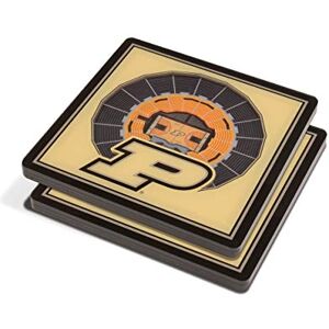 YouTheFan NCAA Purdue Boilermakers BB 3D StadiumView Coasters Mackey Arena YouTheFan NCAA Purdue Boilermakers BB 3D StadiumView Coasters Mackey Arena