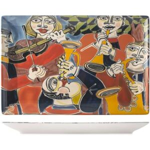 H&H Set of 6 Rectangular Pablo Stoneware Plates - Plate H&H Set of 6 Rectangular Pablo Stoneware Plates - Plate