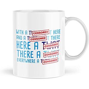 Tongue in Peach Funny Sweary Mugs Everywhere A Tw*t Quirky Offensive Birthday Mug Gifts Office Rude Gift Work Profanity Gifts Fun Joke MBH1032 Tongue in Peach Funny Sweary Mugs Everywhere A Tw*t Quirky Offensive Birthday Mug Gifts Office Rude Gift Work Profanity Gifts Fun Joke MBH1032