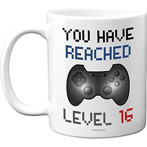Stuff4 16th Birthday Gamer Gift Level 16 Gamer Mug, 16th Birthday Gifts, Dishwasher Safe Coffee Mugs Cup, for Boys or Girls, Retro Video Game, Novelty Gaming for Him or Her Stuff4 16th Birthday Gamer Gift Level 16 Gamer Mug, 16th Birthday Gifts, Dishwasher Safe Coffee Mugs Cup, for Boys or Girls, Retro Video Game, Novelty Gaming for Him or Her