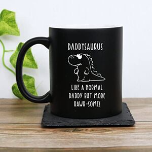 eBuyGB Daddysaurus Mug, Daddy Mug, Dinosaur Mug, Engraved Matt Black Coffee Mug, Father's Day Gift, Dad Birthday Gift, Funny Mug Present eBuyGB Daddysaurus Mug, Daddy Mug, Dinosaur Mug, Engraved Matt Black Coffee Mug, Father's Day Gift, Dad Birthday Gift, Funny Mug Present