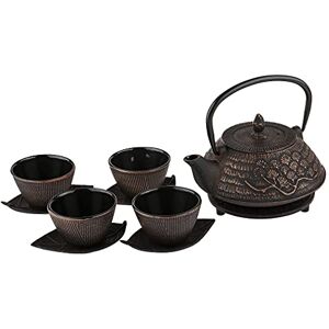 Lachineuse Cast Iron Tea Service with Cherry Blossom Motif for 4 People Lachineuse Cast Iron Tea Service with Cherry Blossom Motif for 4 People
