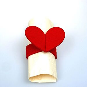 Deko 56004 30 - Heart Felt Napkin Rings - Set of 12 - Modern Decor Deko 56004 30 - Heart Felt Napkin Rings - Set of 12 - Modern Decor