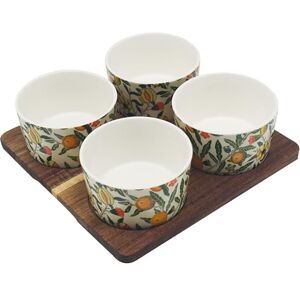 The Leonardo Collection Fruits Snack Bowls Wooden Tray William Morris for Kitchen & Home Non Slip Serving Tray for Food Serving Platter for Lunch & Dinner Plastic Trays for Tea & Serving Dishes The Leonardo Collection Fruits Snack Bowls Wooden Tray William Morris for Kitchen & Home Non Slip Serving Tray for Food Serving Platter for Lunch & Dinner Plastic Trays for Tea & Serving Dishes