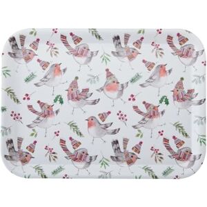 MIKASA TipperleyHill Large Rectangle Serving Tray, 43.5cm x 32cm Melamine Kitchen Tray, Perfect for Dinner and Drinks, Suitable for all Occasions, Christmas Robin Themed Collection, Ideal for Gifting MIKASA TipperleyHill Large Rectangle Serving Tray, 43.5cm x 32cm Melamine Kitchen Tray, Perfect for Dinner and Drinks, Suitable for all Occasions, Christmas Robin Themed Collection, Ideal for Gifting