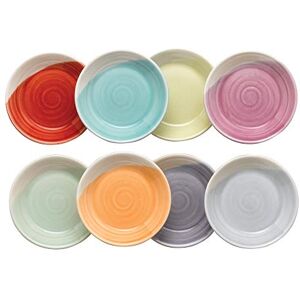 Royal Doulton 1815 Brights 1815TW25095 9cm Dip Tray Mixed Set of 8, Porcelain, Multi Royal Doulton 1815 Brights 1815TW25095 9cm Dip Tray Mixed Set of 8, Porcelain, Multi