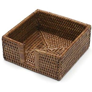 Caspari Rattan Cocktail Napkin Holder Brown,HC01 Caspari Rattan Cocktail Napkin Holder Brown,HC01