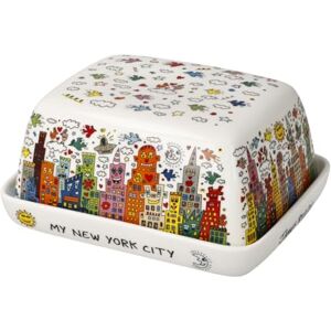 Goebel James Rizzi My New York City Pop Art Butter Dish Goebel James Rizzi My New York City Pop Art Butter Dish