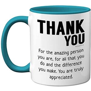 Stuff4 Thank You Mug Gift for Best Friend, Leaving Gifts for Colleagues Boss Friends Men Women, Thank You Teacher Mug, 11oz Light Blue Handle Ceramic Premium Leaving Men Women Stuff4 Thank You Mug Gift for Best Friend, Leaving Gifts for Colleagues Boss Friends Men Women, Thank You Teacher Mug, 11oz Light Blue Handle Ceramic Premium Leaving Men Women
