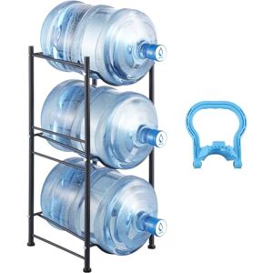 VEVOR 3-Tier Water Jug Holder, 5 Gallon Water Bottle Rack, Heavy Duty Iron Stand, Black VEVOR 3-Tier Water Jug Holder, 5 Gallon Water Bottle Rack, Heavy Duty Iron Stand, Black